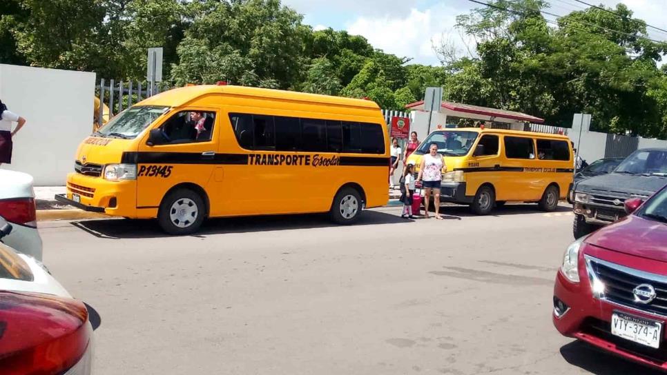 Intensifican operativos para regular trasporte escolar