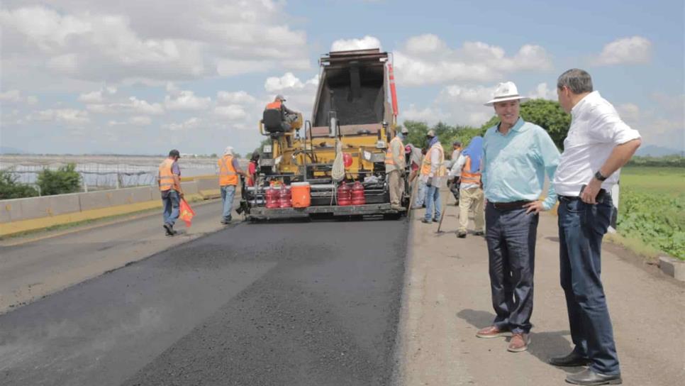 Supervisa Quirino trabajos de rehabilitación de autopista Benito Juárez