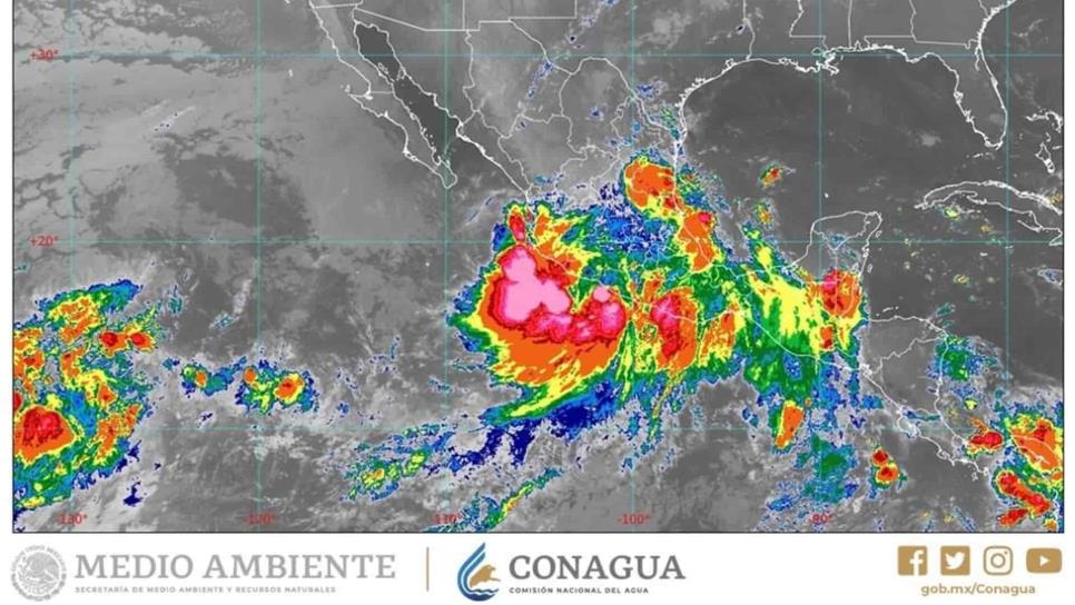 Lluvias torrenciales se prevén en Jalisco, Colima, Michoacán y Guerrero