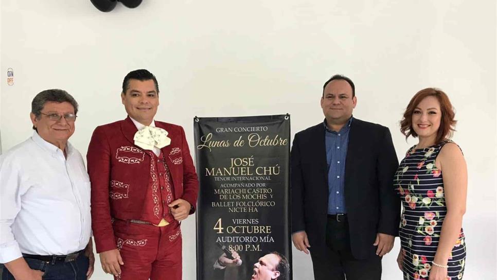 José Manuel Chú y el Mariachi Castro ofrecerán concierto en Culiacán