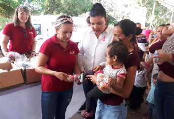 Más de 500 pares de zapatos al mes entrega DIF Ahome