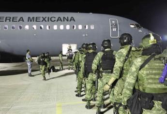 Arriban a Culiacán 230 elementos del Ejército