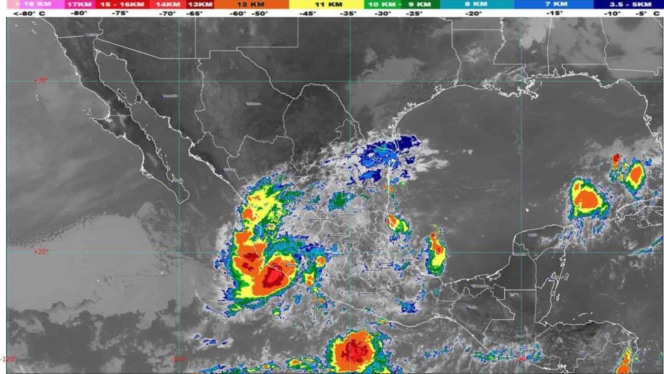 Depresión tropical Priscilla causará lluvias intensas a puntuales torrenciales
