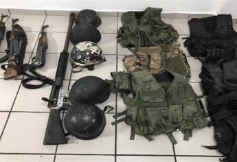 Marinos decomisan arsenal tras enfrentamiento en El Roble, Mazatlán