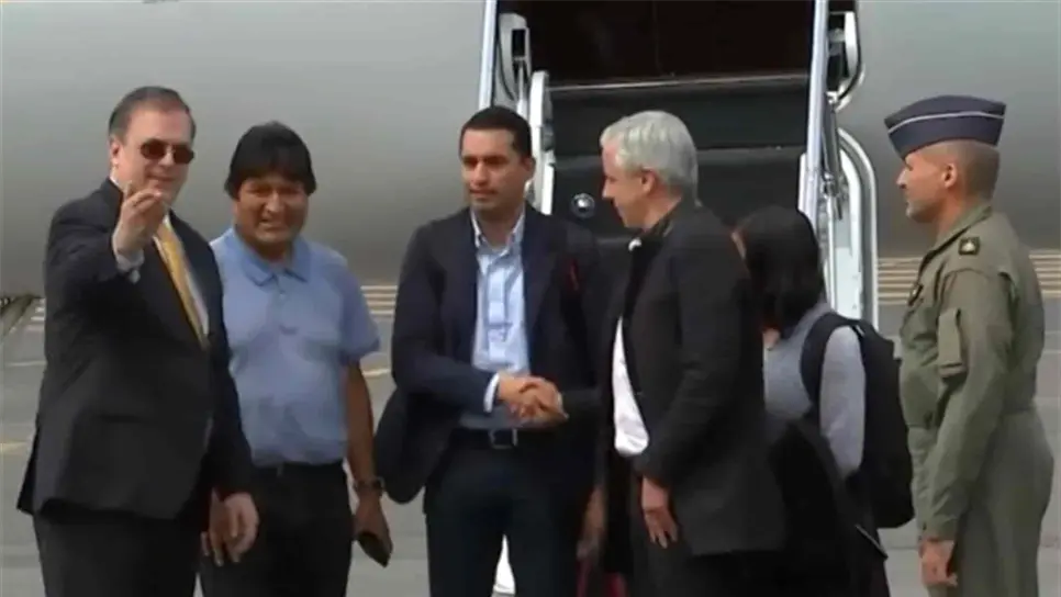 Evo Morales llega a México