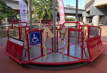 Inauguran nuevos juegos incluyentes del Parque Acuático