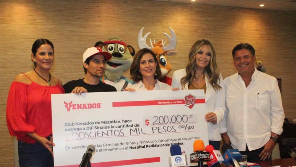Club Venados de Mazatlán entrega donativo al Sistema DIF Sinaloa