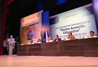 UAS, sede del encuentro “Nuevo Acuerdo Educativo”