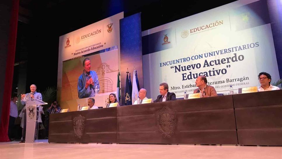 UAS, sede del encuentro “Nuevo Acuerdo Educativo”