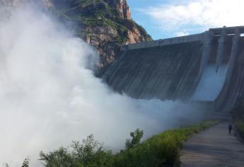 Presa Huites, al 92%, por abrir vertedor; llaman a estar atentos a desfogues