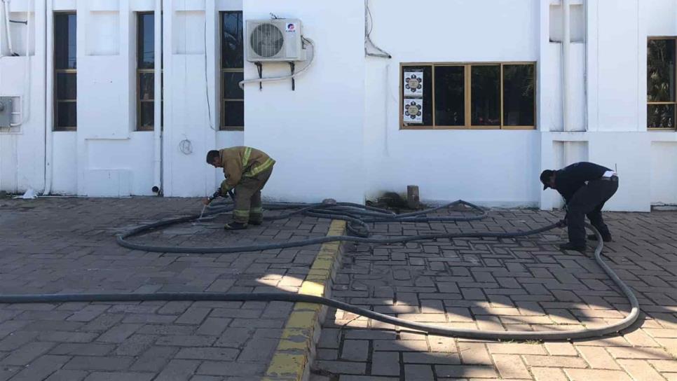 Se registra conato de incendio en Palacio Municipal de Ahome