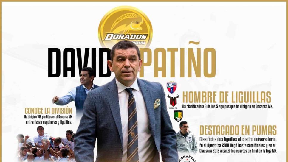 David Patiño dirigirá a Dorados