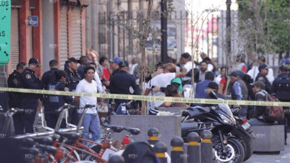 Suman cuatro muertos por balacera a un costado de Palacio Nacional