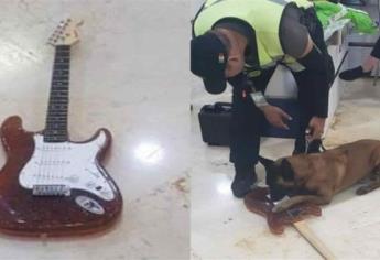 Decomisan guitarra fabricada con cocaína