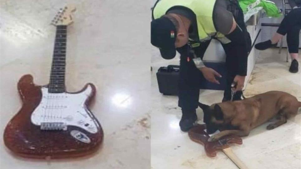 Decomisan guitarra fabricada con cocaína