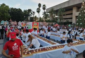 Culiacanenses celebran el Día de Reyes con megarosca