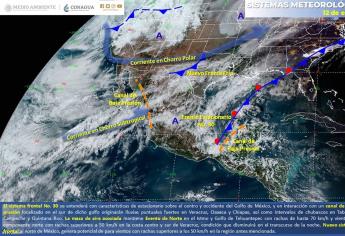 Prevé SMN cielo parcialmente nublado en la región, con rachas de calor en Sinaloa