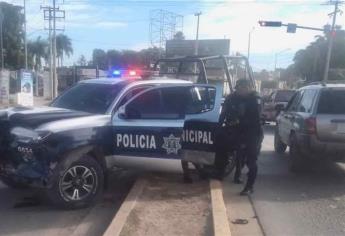 Choca patrulla de la Policía de Guasave