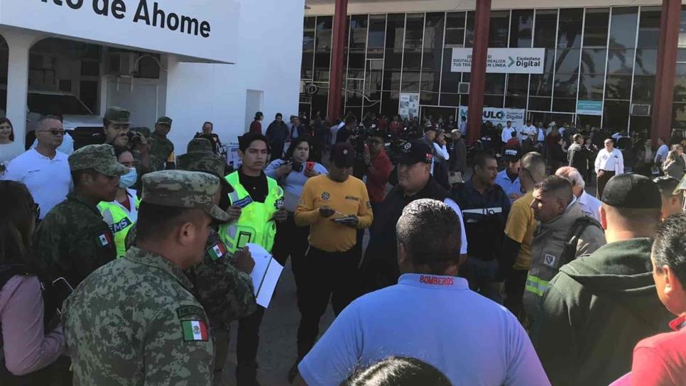 Evacuan a 600 personas en Macro Simulacro en Ahome