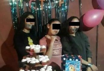 Niña celebra su cumpleaños al estilo sicaria