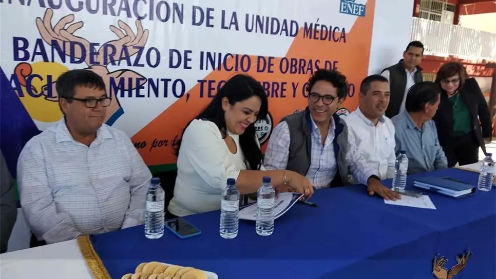 Entrega Secretario de Educación obras en la ENEF