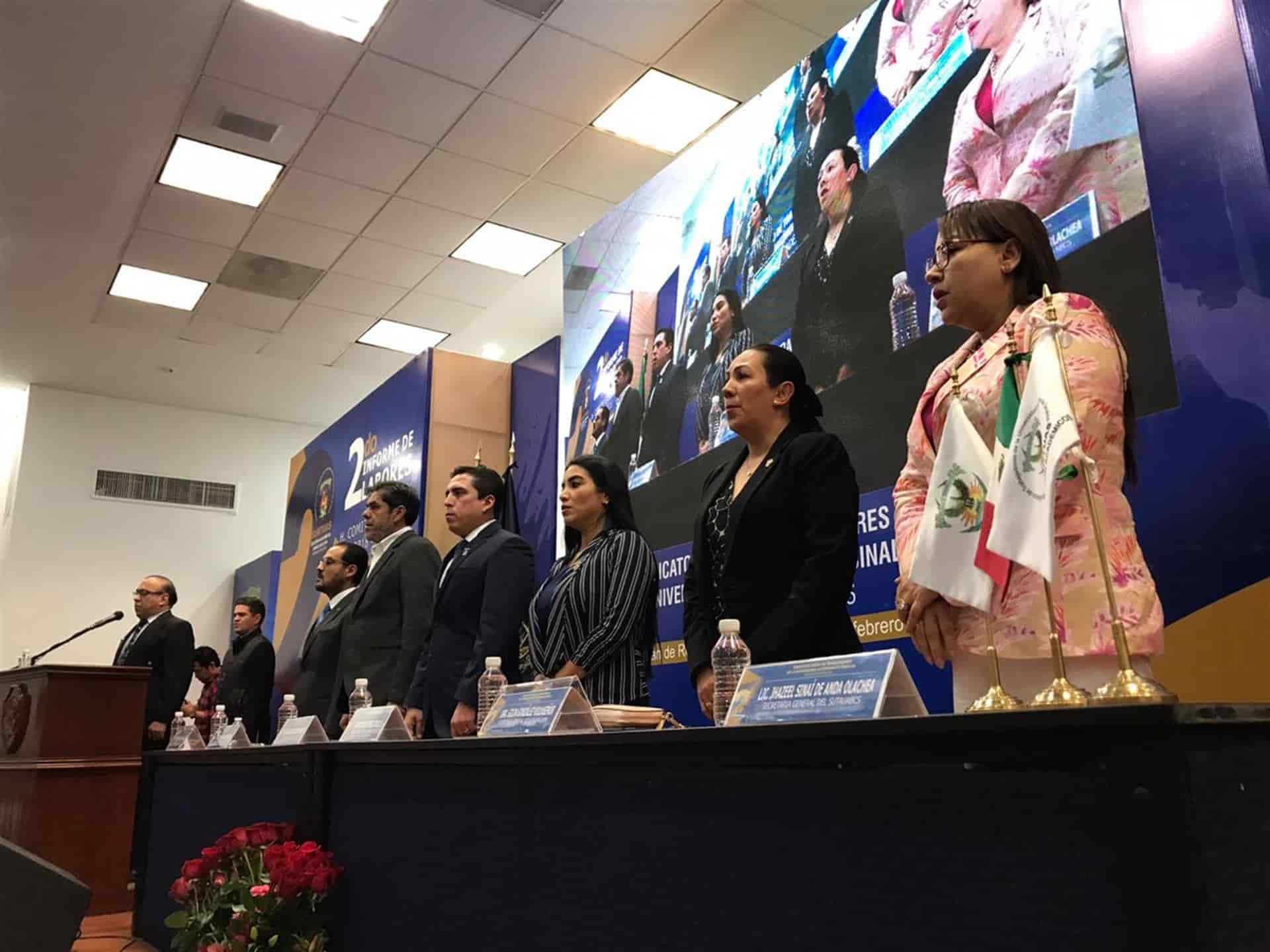 Entrega informe de labores el Secretario del SUNTAS Académicos