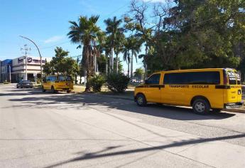 Revisan condiciones electromecánicas de transporte escolar de Los Mochis