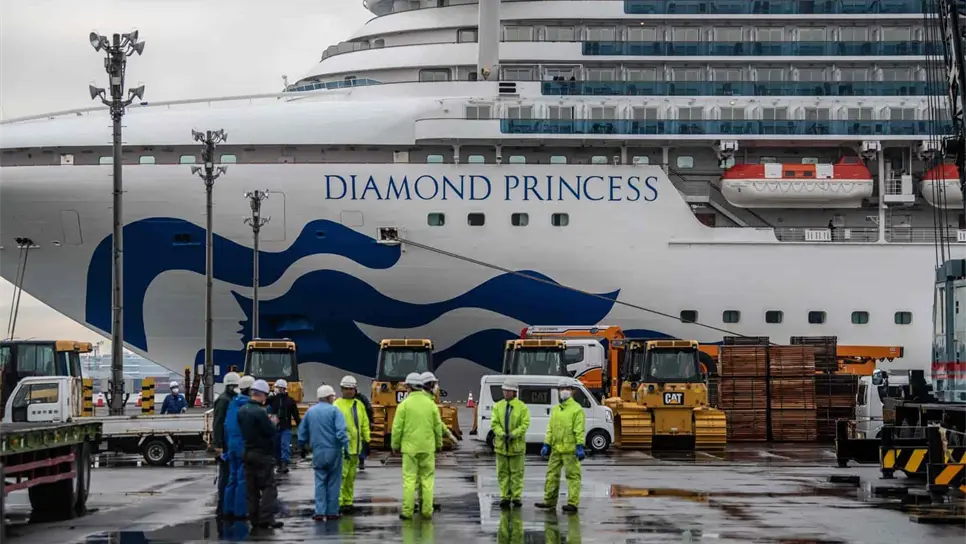 Reportan 13 personas más con Covid-19 en el Diamond Princess
