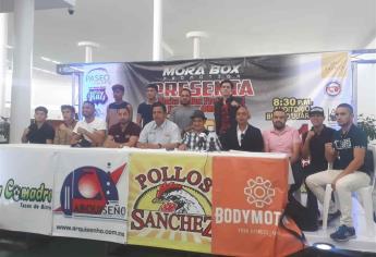 Presentan cartelera de box en Plaza Paseo Los Mochis