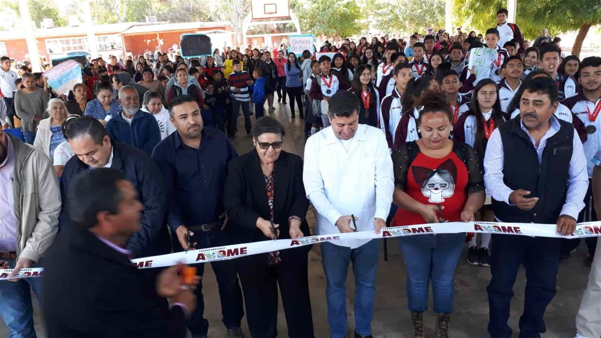 Entregan 3 mdp en obras en El Colorado, Ahome