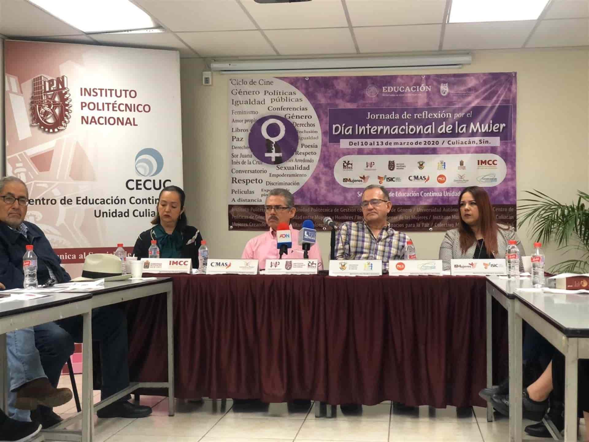 Conmemorarán el Día de la Mujer con jornadas de reflexión