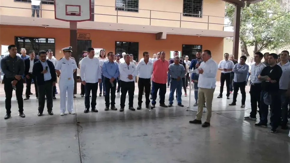 Llevan Lunes Cívico a un centro de rehabilitación de Ahome