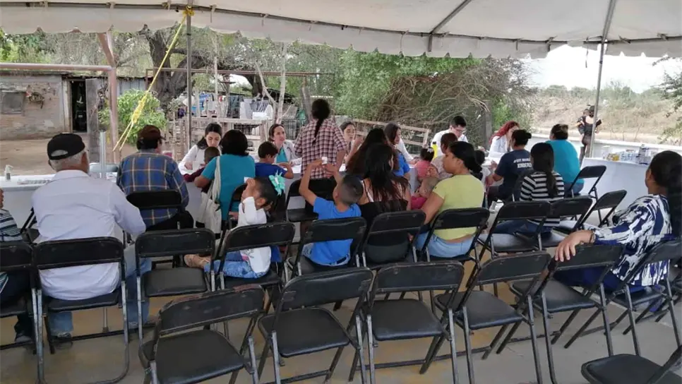 Lleva Salud Ahome jornada médica al Campo Santa Rosa