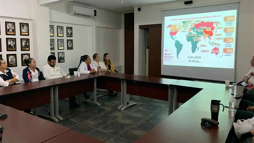 Reciben médicos de Choix capacitación para Covid-19