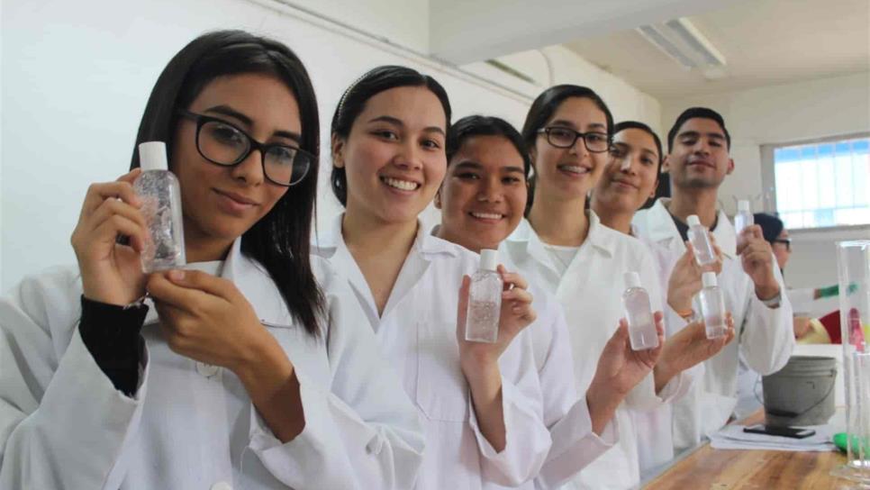 Producen estudiantes del Itmar 120 litros de gel antibacterial para donar