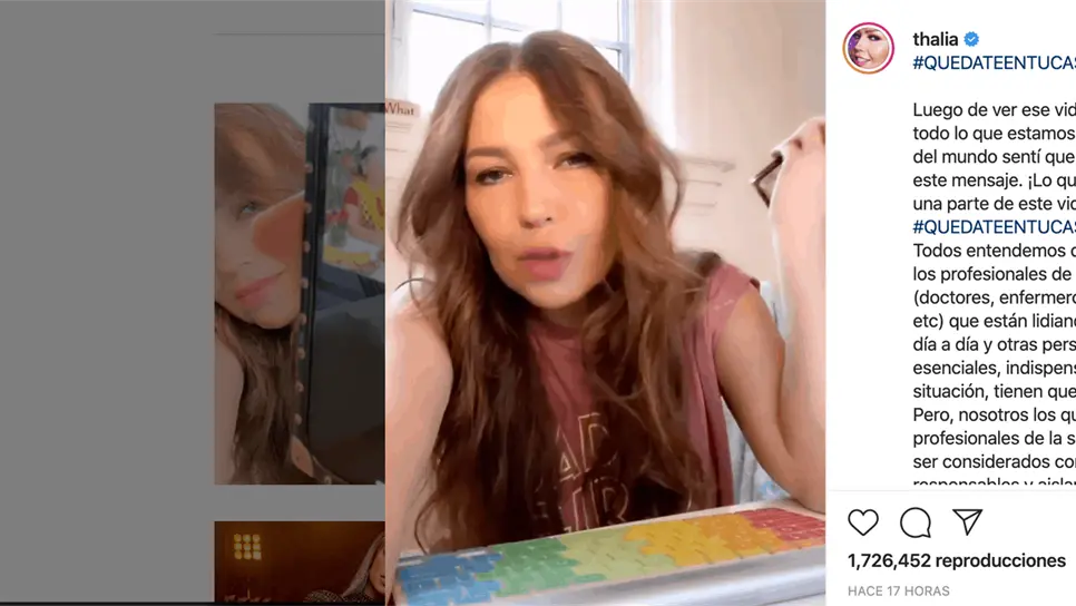 FOTO: Instagram @thalía