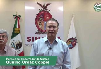 Pide gobernador de Sinaloa no caer en psicosis ante fase 2 de Covid-19