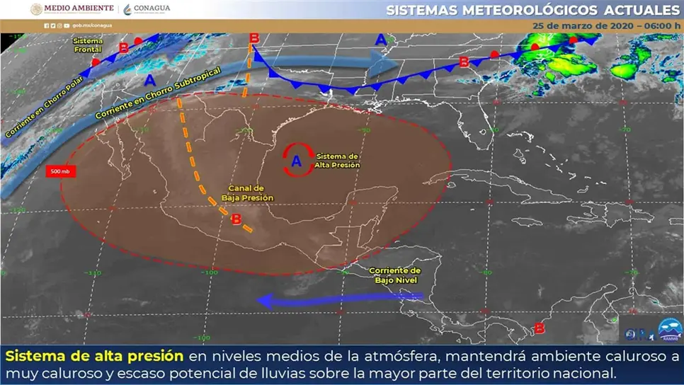 FOTO: Twitter @conagua_clima.