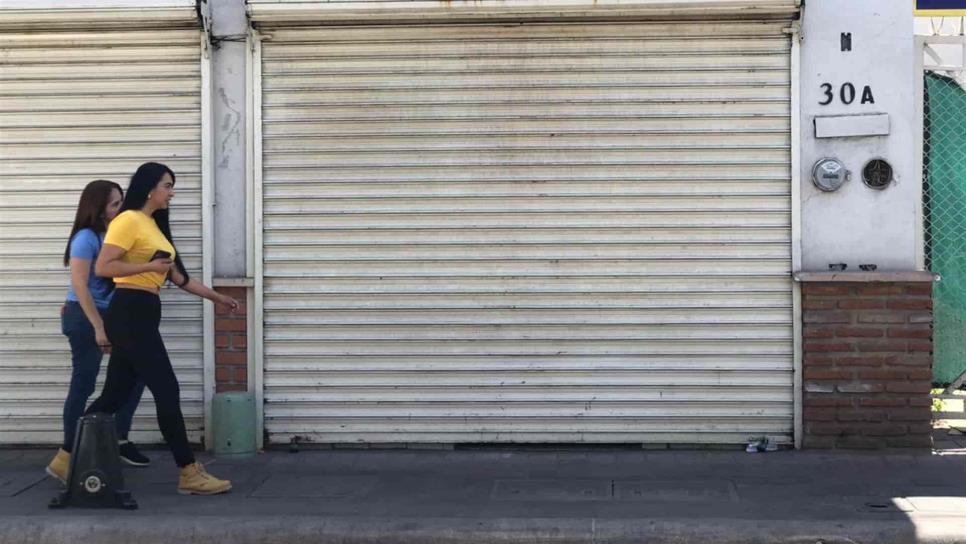 Más negocios cierran sus puertas en el primer cuadro de Culiacán