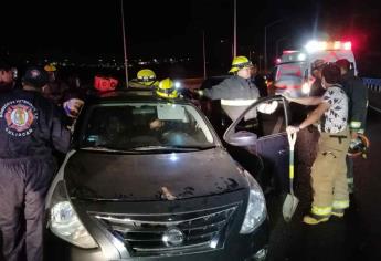 Choque en La Costerita deja a pareja lesionada