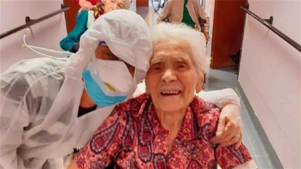 Vence mujer de 104 años al Covid-19, la más longeva en superarlo