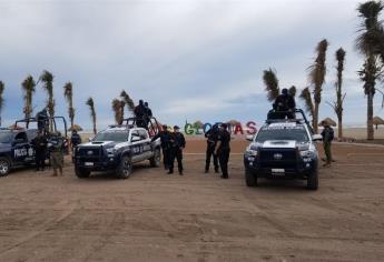 Seguridad Pública y Marina vigilan Las Glorias y Bellavista