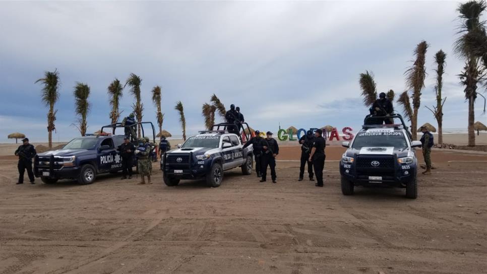 Seguridad Pública y Marina vigilan Las Glorias y Bellavista