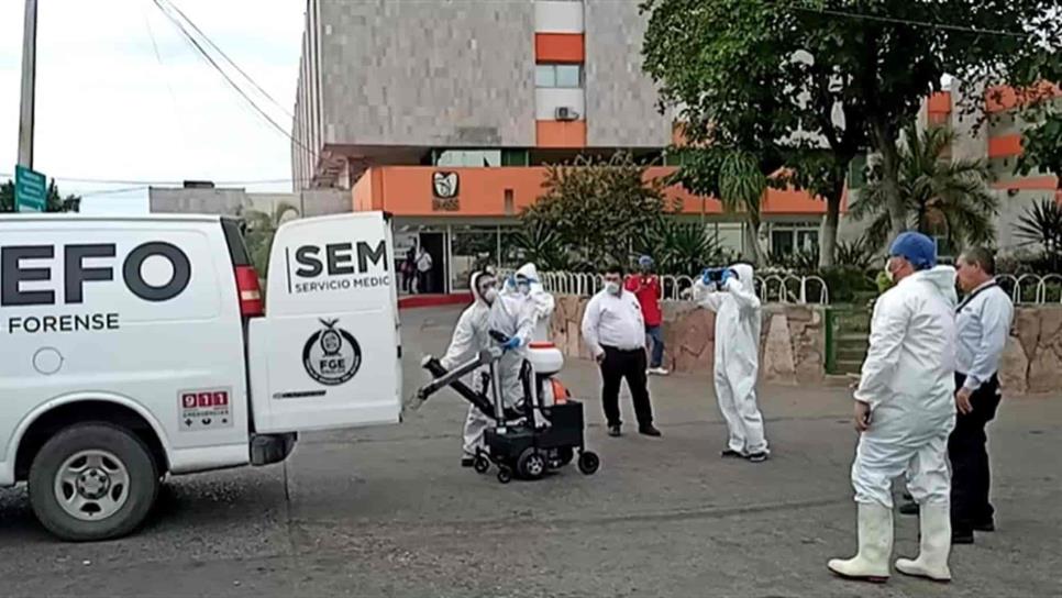 Desinfectan con ozono clínica del Seguro Social en Culiacán