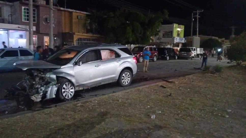 Mujer ebria choca y provoca carambola de 8 vehículos en Infonavit Macapule