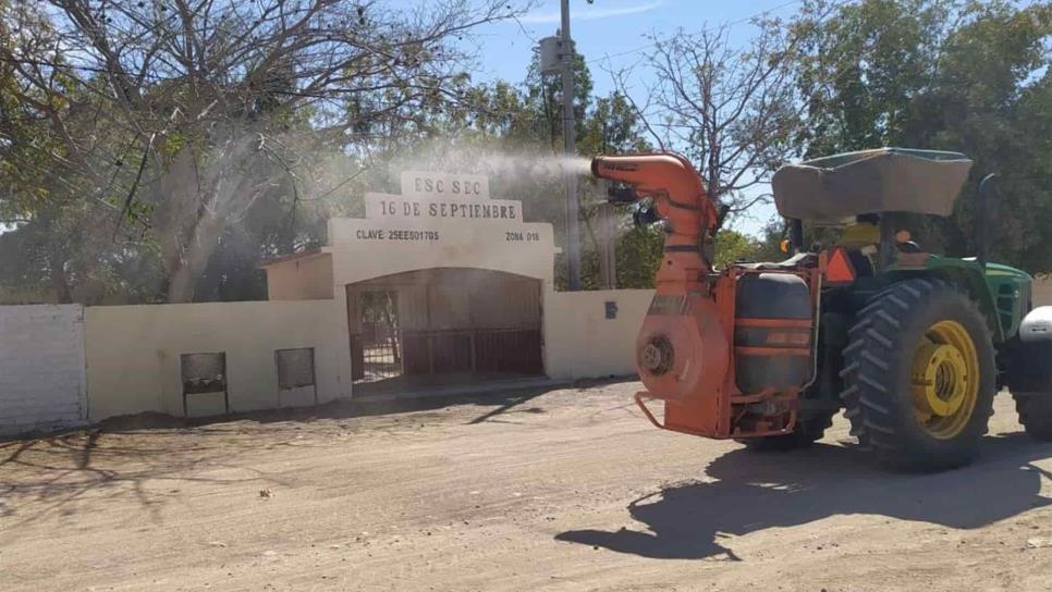 Extienden sanitización en comunidades de Elota contra el Covid-19