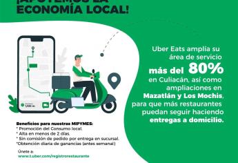 Gobierno y Uber Eats suman esfuerzos para apoyar la economía local