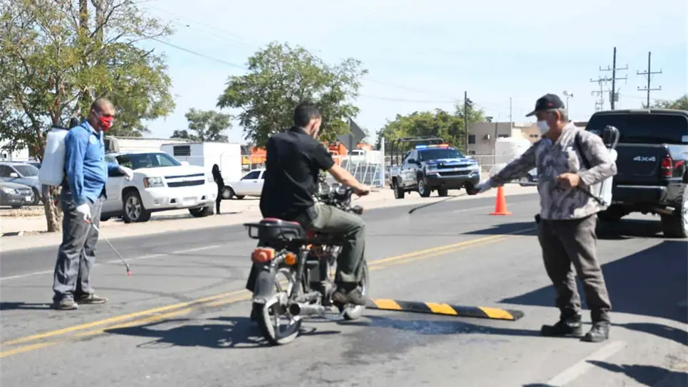 Por Fase 3, refuerzan filtros sanitarios en varios puntos de Salvador Alvarado