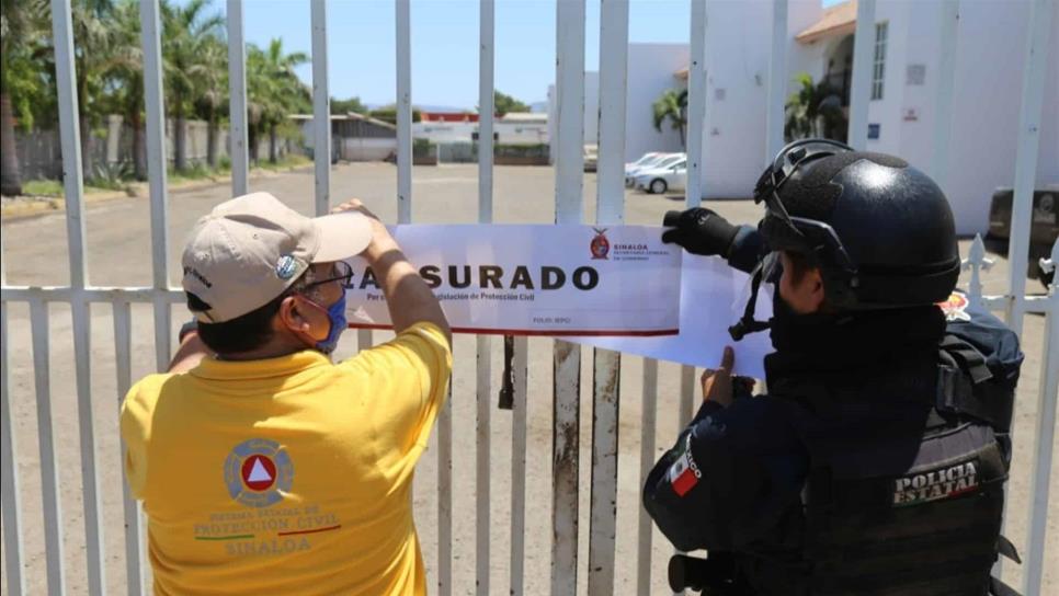 Policía Estatal Preventiva y PC clausuran dos moteles en Culiacán