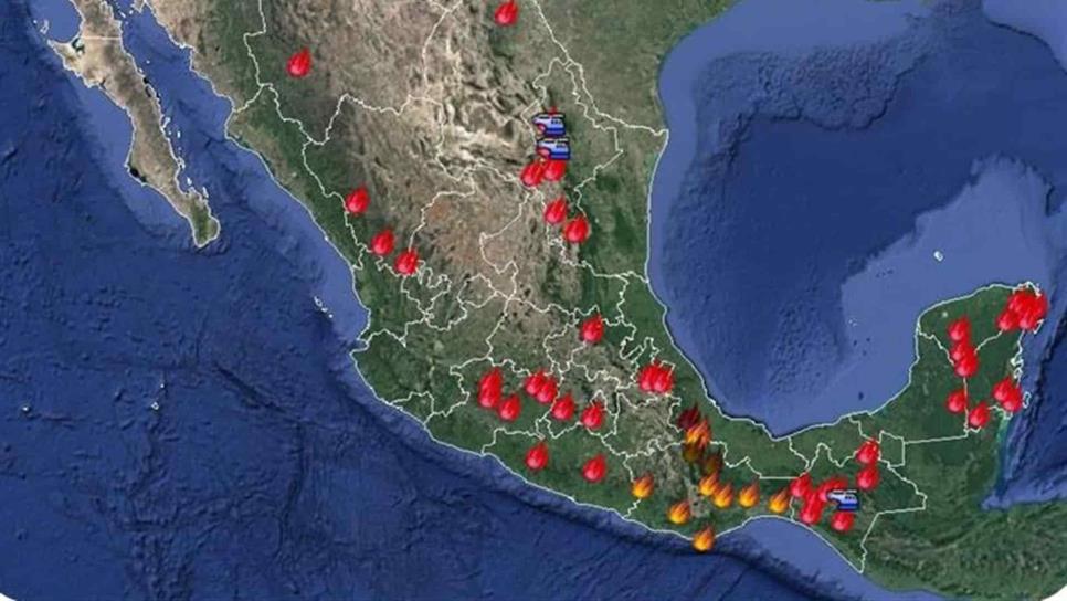 Aumentan incendios forestales en México